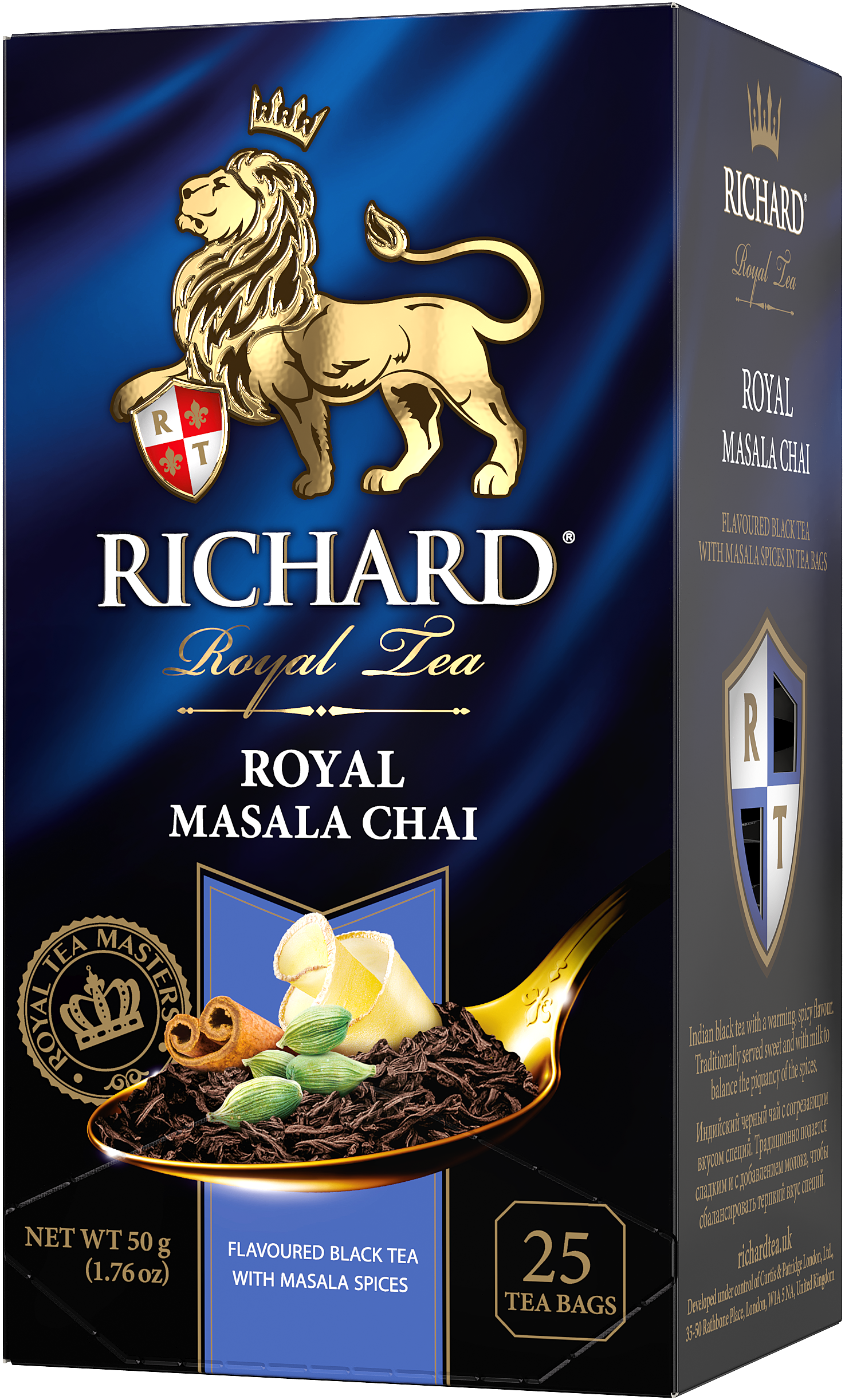 Richard "Royal Masala Chai" black flavored tea, 25 sachets, 50 g