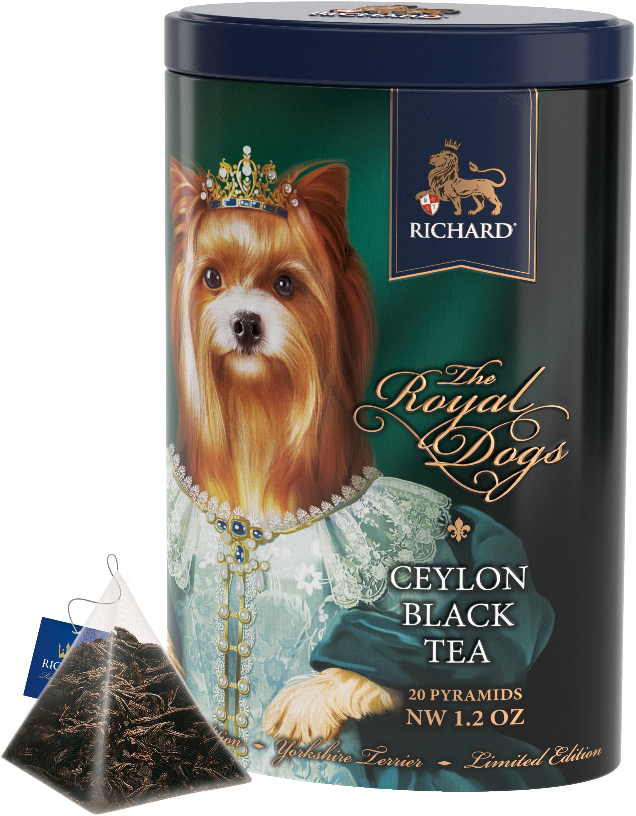 Richard Tea "Royal Dogs. York", Classic black tea in pyramids, 20 pyramids, 34g
