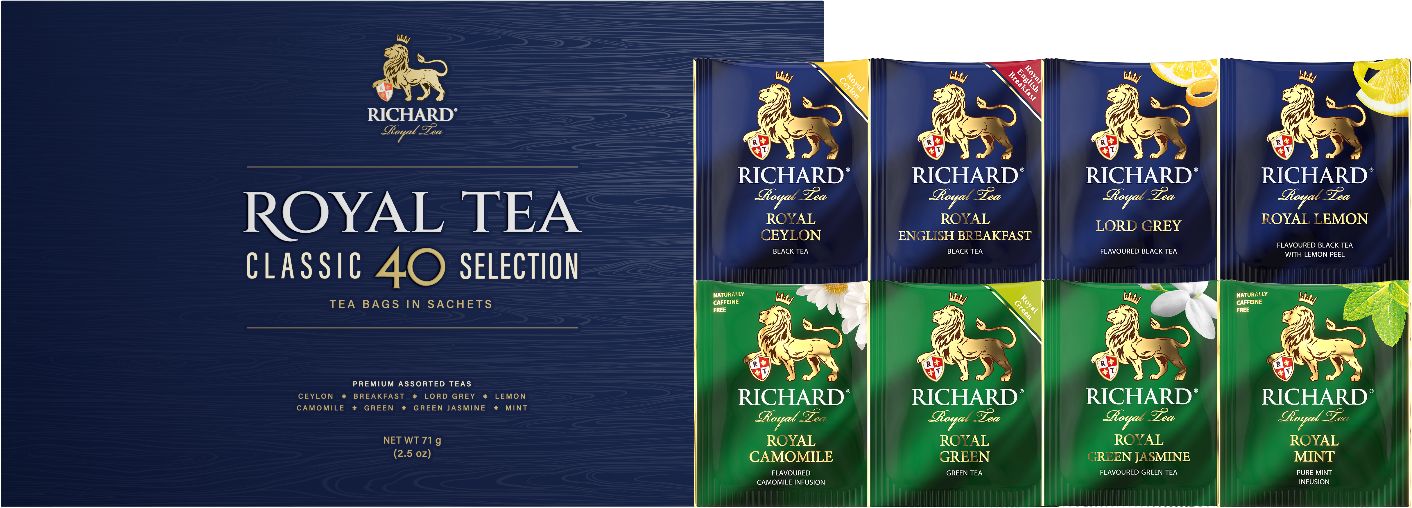 Richard "CLASSIC SELECTION" tea assortment 40 sachets