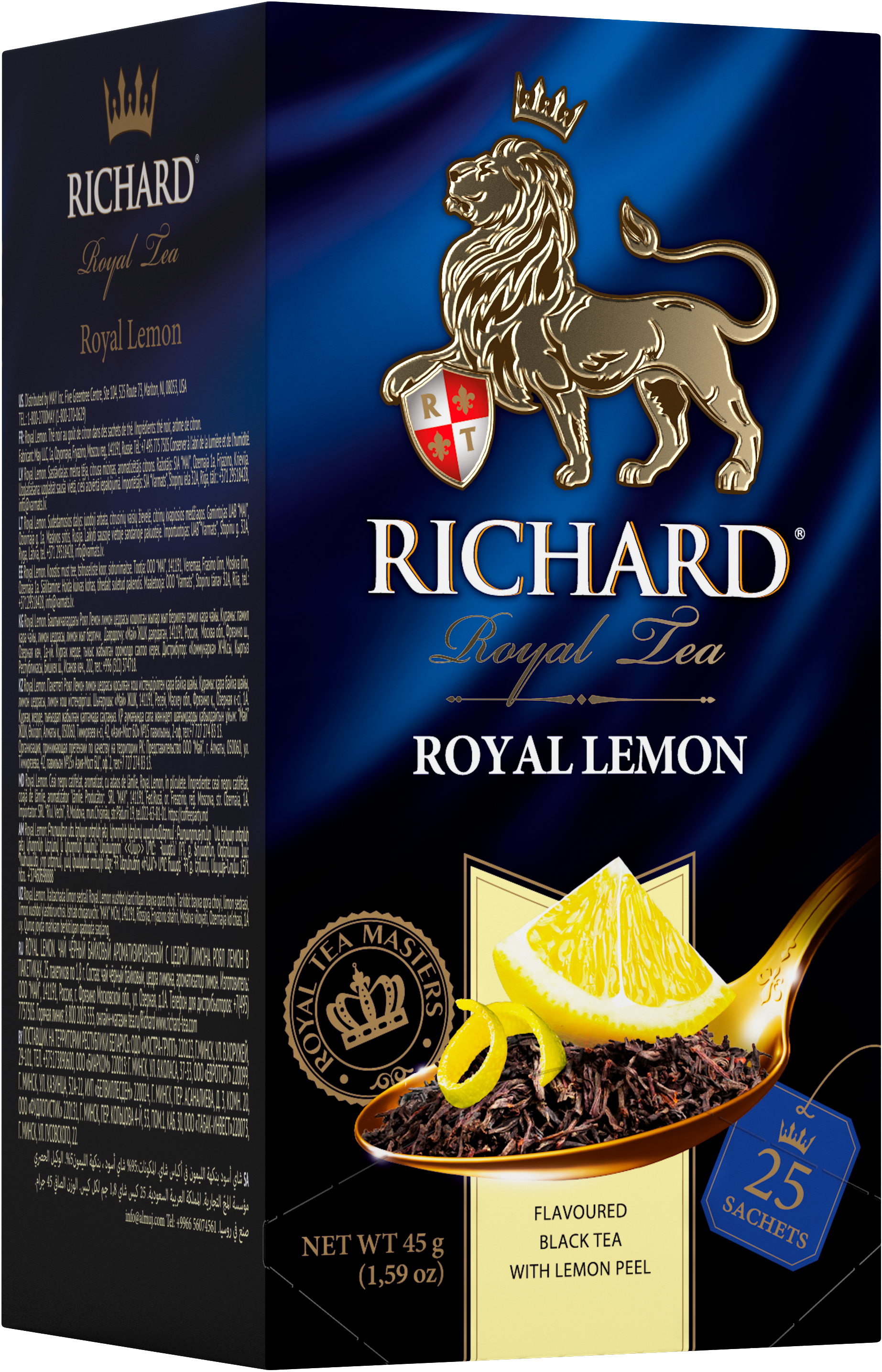 Royal Lemon, sidrunimaitseline must tee, teekotid.25x2g. - Richard Tea Estonia