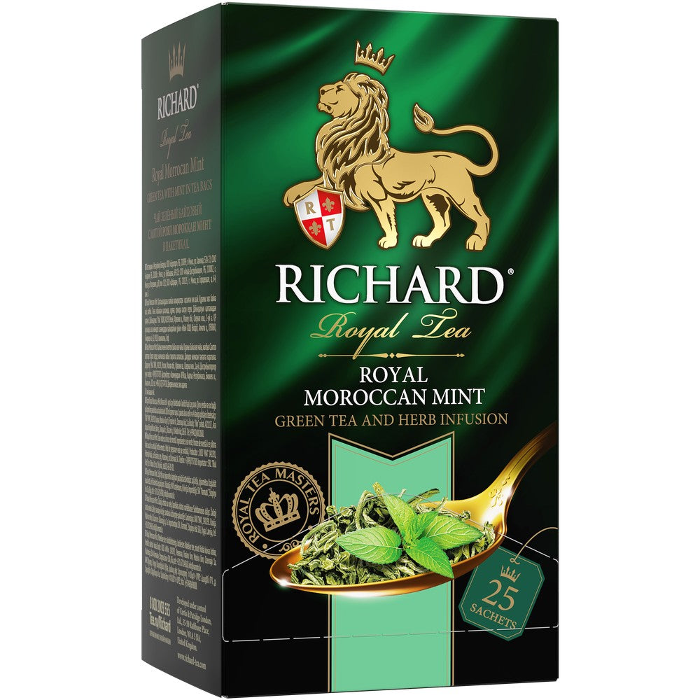 Royal Moroccan Mint, flavoured green tea in sachets, 25х2g - Richard Tea - best price 2.64€
