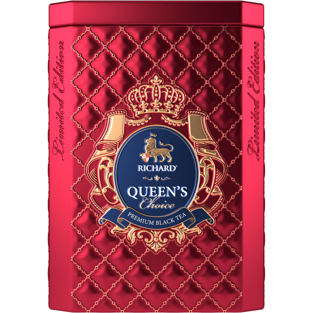 RICHARD KING'S & QUEEN'S CHOICE, Queen, must suurelehine tee, 80g - Richard Tea Estonia