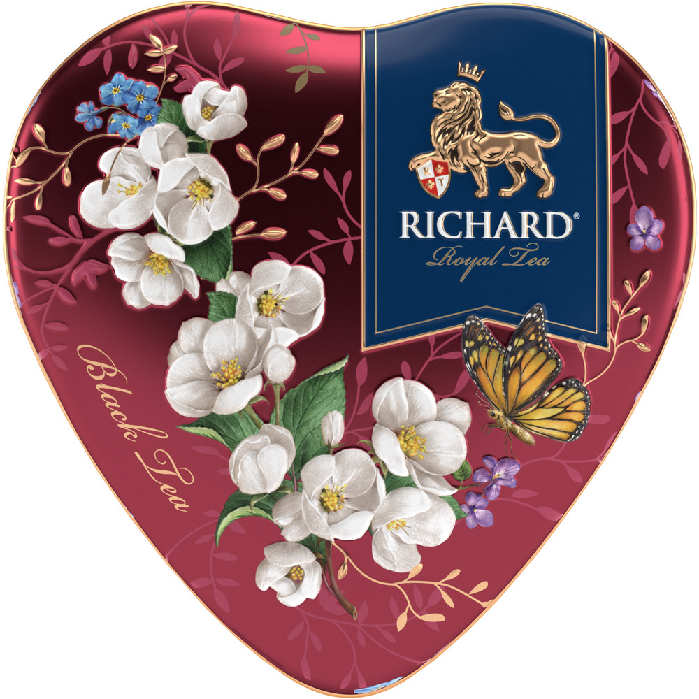 RICHARD ROYAL HEART, RED, must maitsestatud suurelehine tee, 30 g. - Richard Tea Estonia