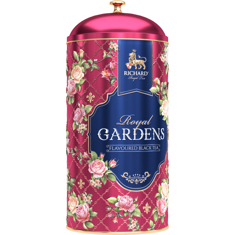 RICHARD ROYAL GARDENS, RED, must maitsestatud suurelehine tee, 80g. - Richard Tea Estonia