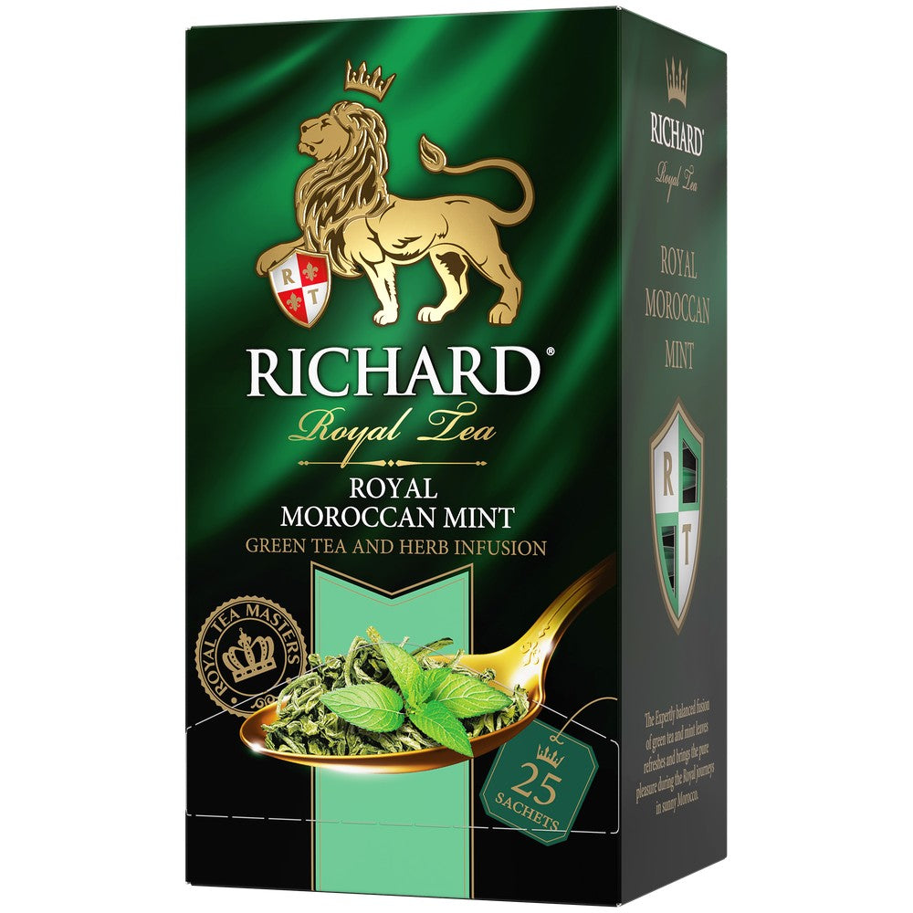 Royal Moroccan Mint, flavoured green tea in sachets, 25х2g - Richard Tea - best price 2.64€