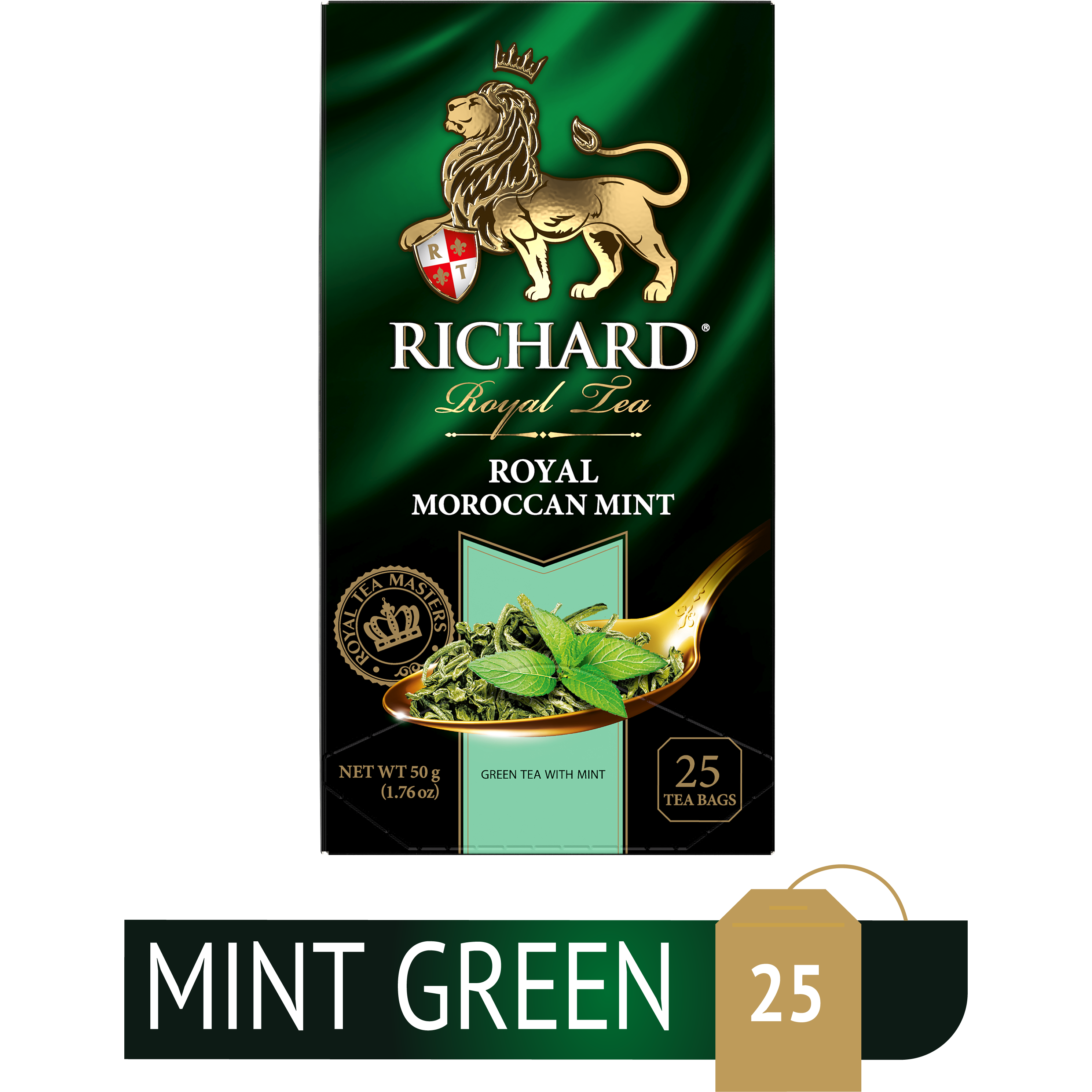 Richard Royal Moroccan Mint, tè verde aromatizzato - 25 bustine
