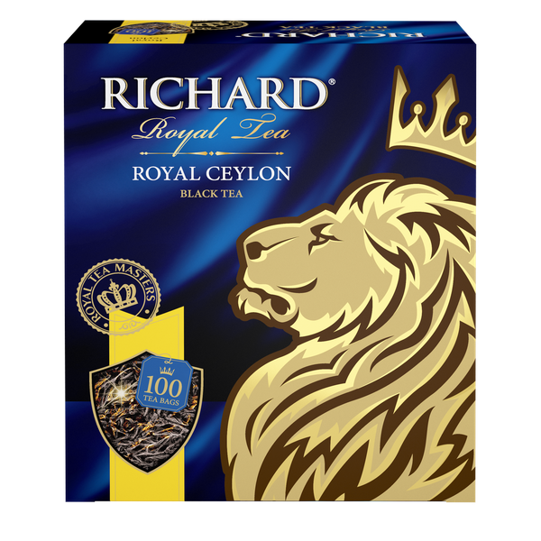 Royal Ceylon, must tee, teekotid 100x2g. - Richard Tea Estonia