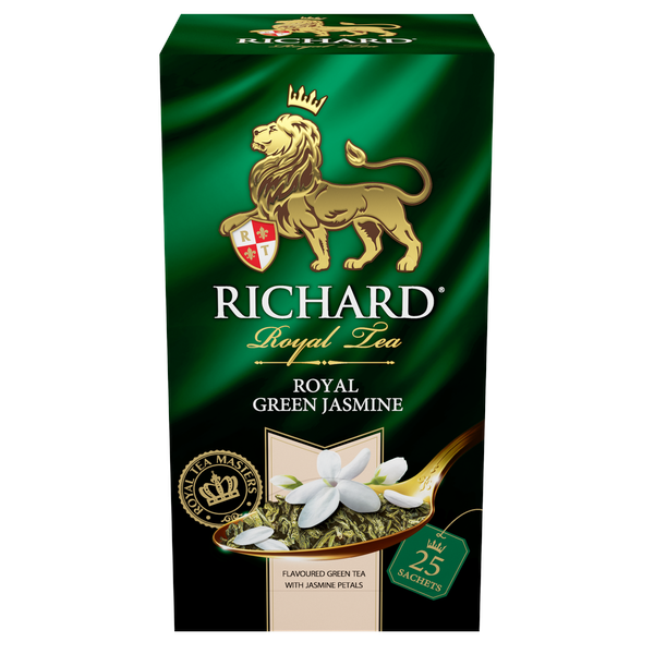 Royal Green Jasmine, maitsestatud roheline tee, teekotid 25x2g. - Richard Tea Estonia