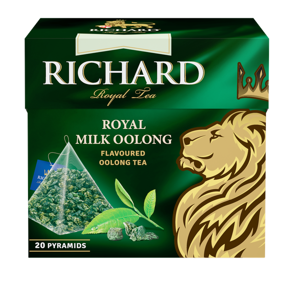 Royal Milk Oolong, aromaatne roheline tee püramiidides, 20×1,7g - Richard Tea Estonia