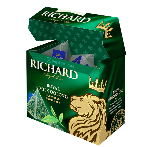 Royal Milk Oolong, aromaatne roheline tee püramiidides, 20×1,7g - Richard Tea Estonia