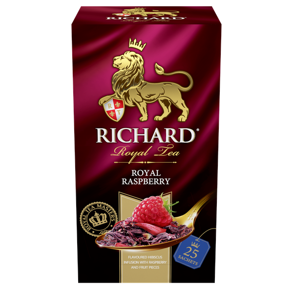 Richard Royal Raspberry, flavoured hibiscus infusion - 25 sachets Richard Tea